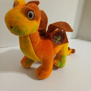 MGIC SPARK Dragon Plush Stuffed Vtg  Limited To 8000 Colorful About 8" Tall